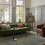 Magnolia Home by Joanna Gaines x Loloi Mona Aqua / Wheat Rug 0-RUGS-jute Loloi