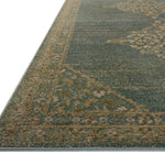 Magnolia Home by Joanna Gaines x Loloi Mona Aqua / Wheat Rug 0-RUGS-jute Loloi