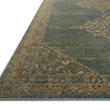 Magnolia Home by Joanna Gaines x Loloi Mona Aqua / Wheat Rug 0-RUGS-jute Loloi