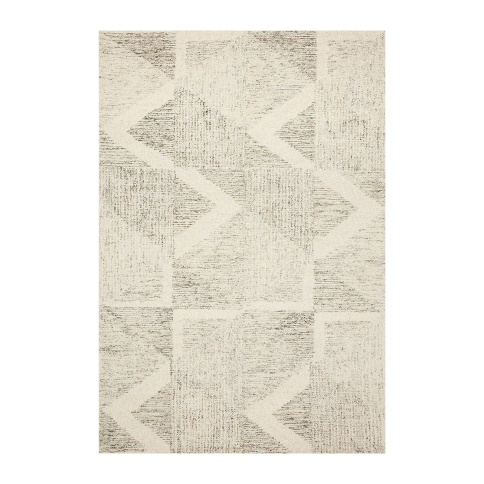 Loloi Milo Lt Grey / Granite Rug 0-RUGS-wool Loloi