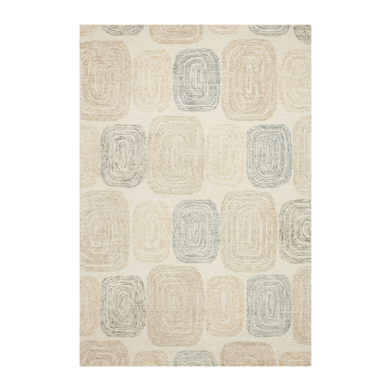 Loloi Milo Teal / Neutral Rug 0-RUGS-wool Loloi