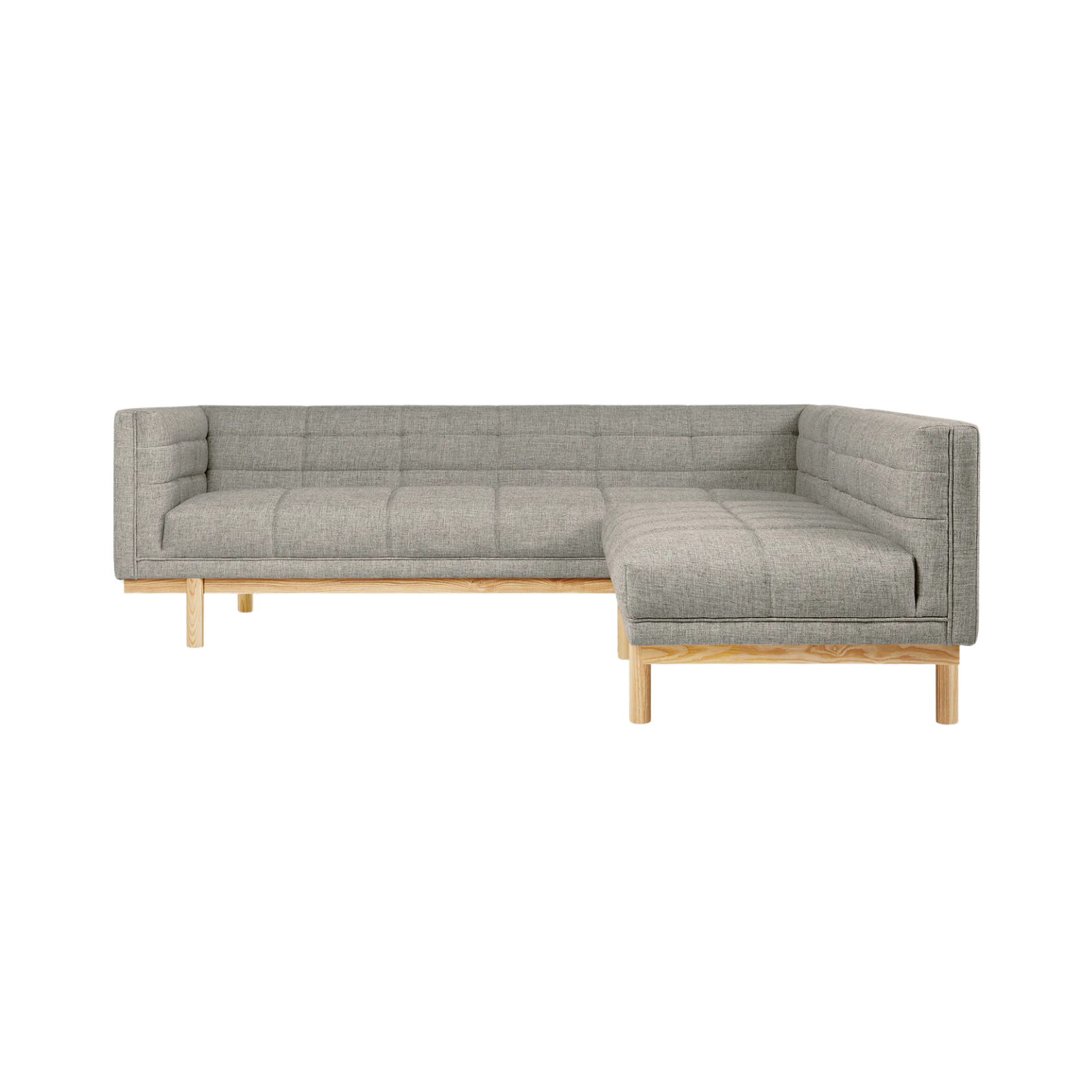 Gus* Modern Mulholland Bi-Sectional 2 - a - FURNITURE - sectional Gus Parliament Stone