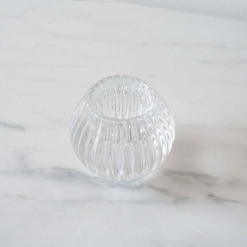 Ridged Glass Taper/Votive Holder candle holder Abbott Collection