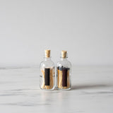 Mini Apothecary Match Bottle - Black Tip matches Skeem (Design Home)