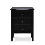 Eamon 3 Drawer Side Table 4 - a - FURNITURE - accent table - wood Bramble Black Finish
