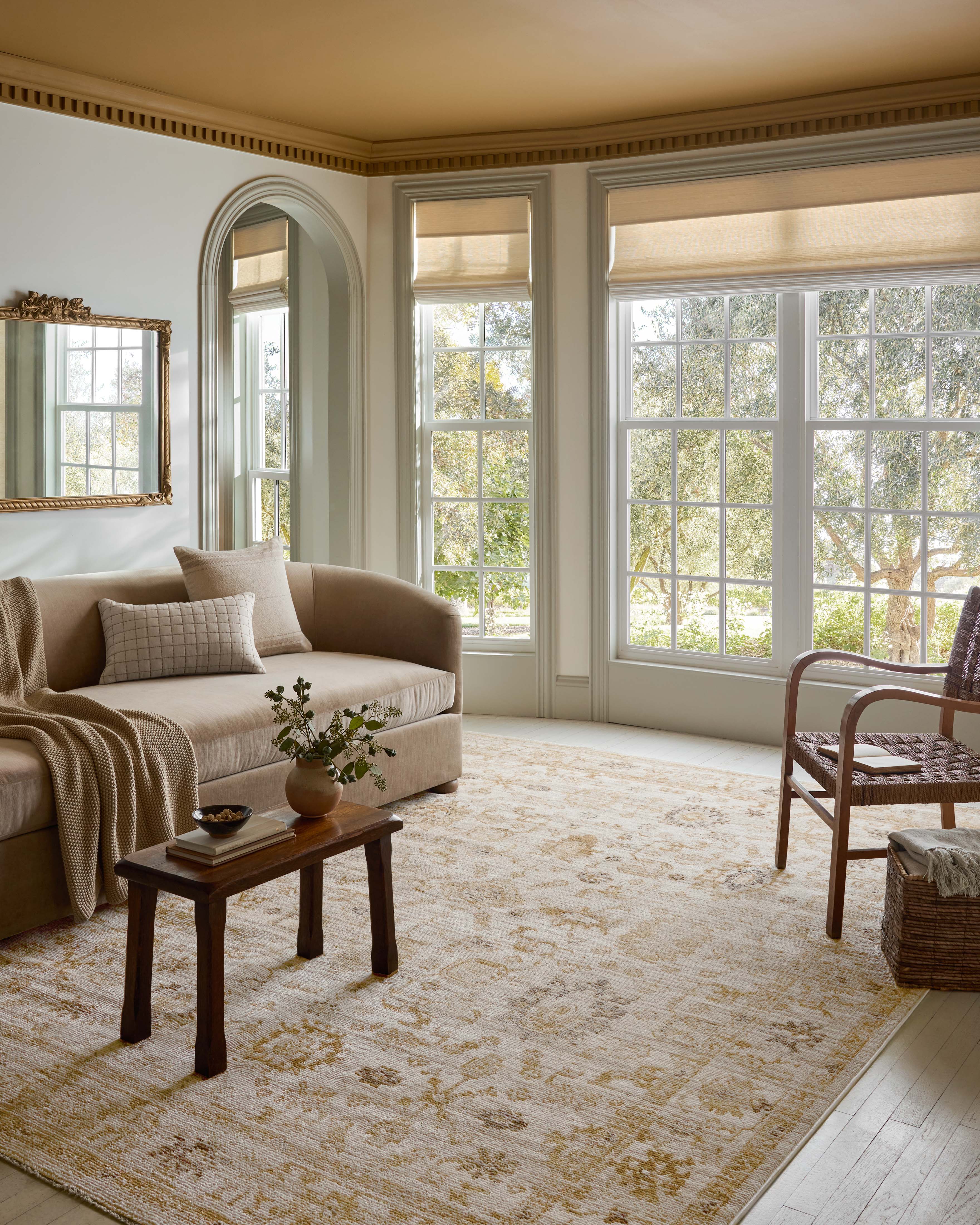 Magnolia Home by Joanna Gaines x Loloi Pace Natural / Gold Rug RUGS - synthetic Loloi