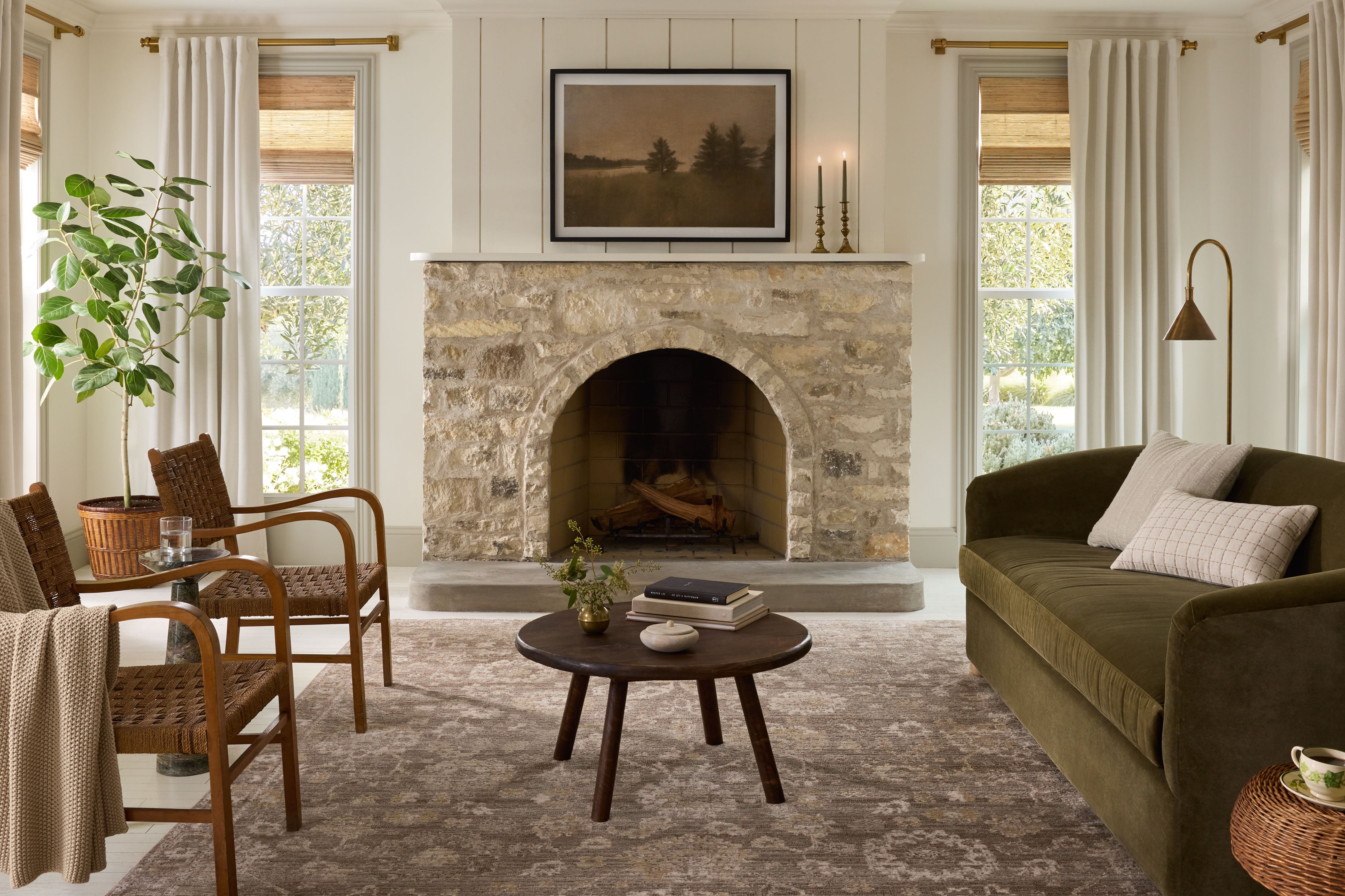 Magnolia Home by Joanna Gaines x Loloi Pace Taupe / Wheat Rug RUGS - synthetic Loloi