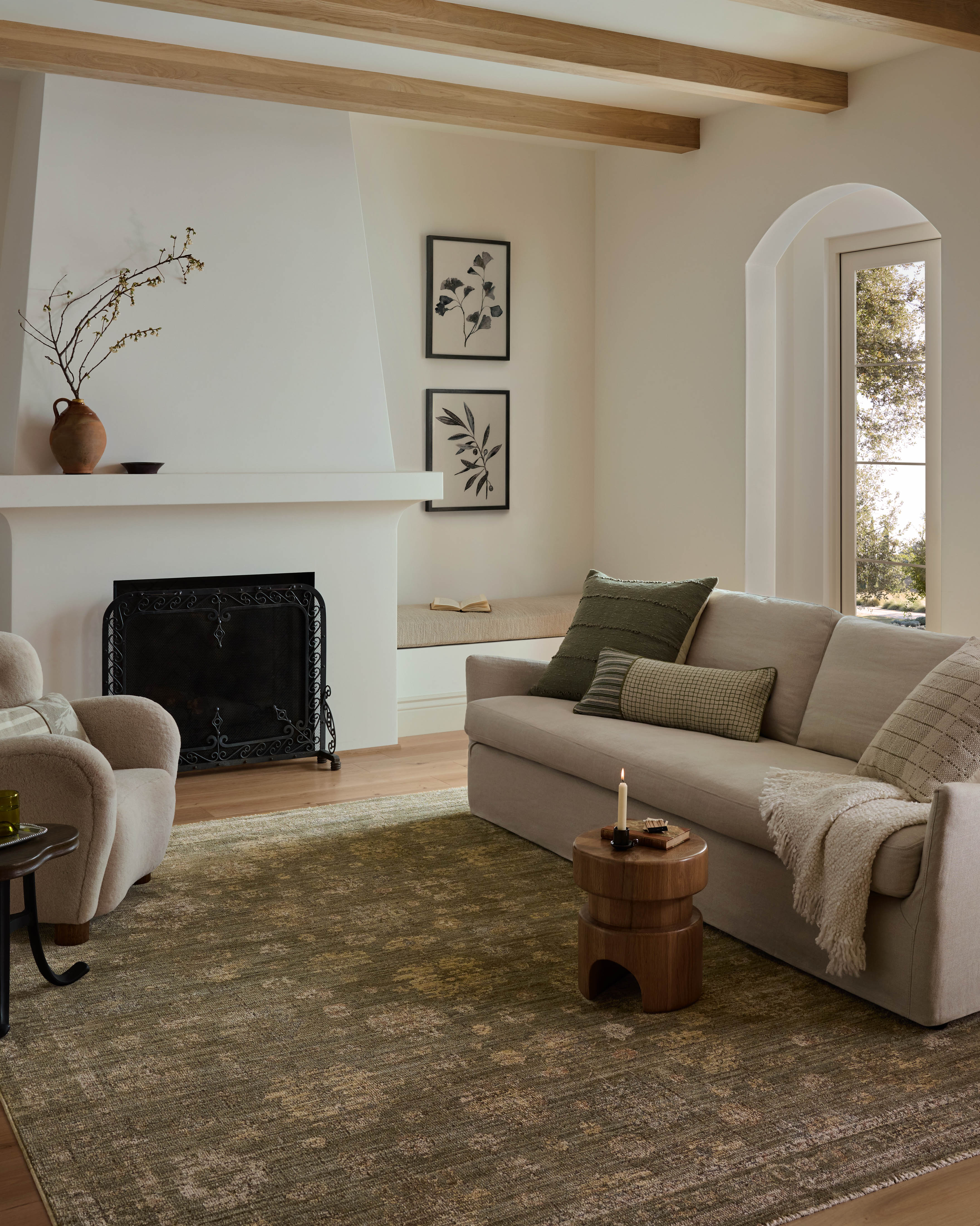 Loloi Priscilla Olive / Sand Rug RUGS - synthetic Loloi