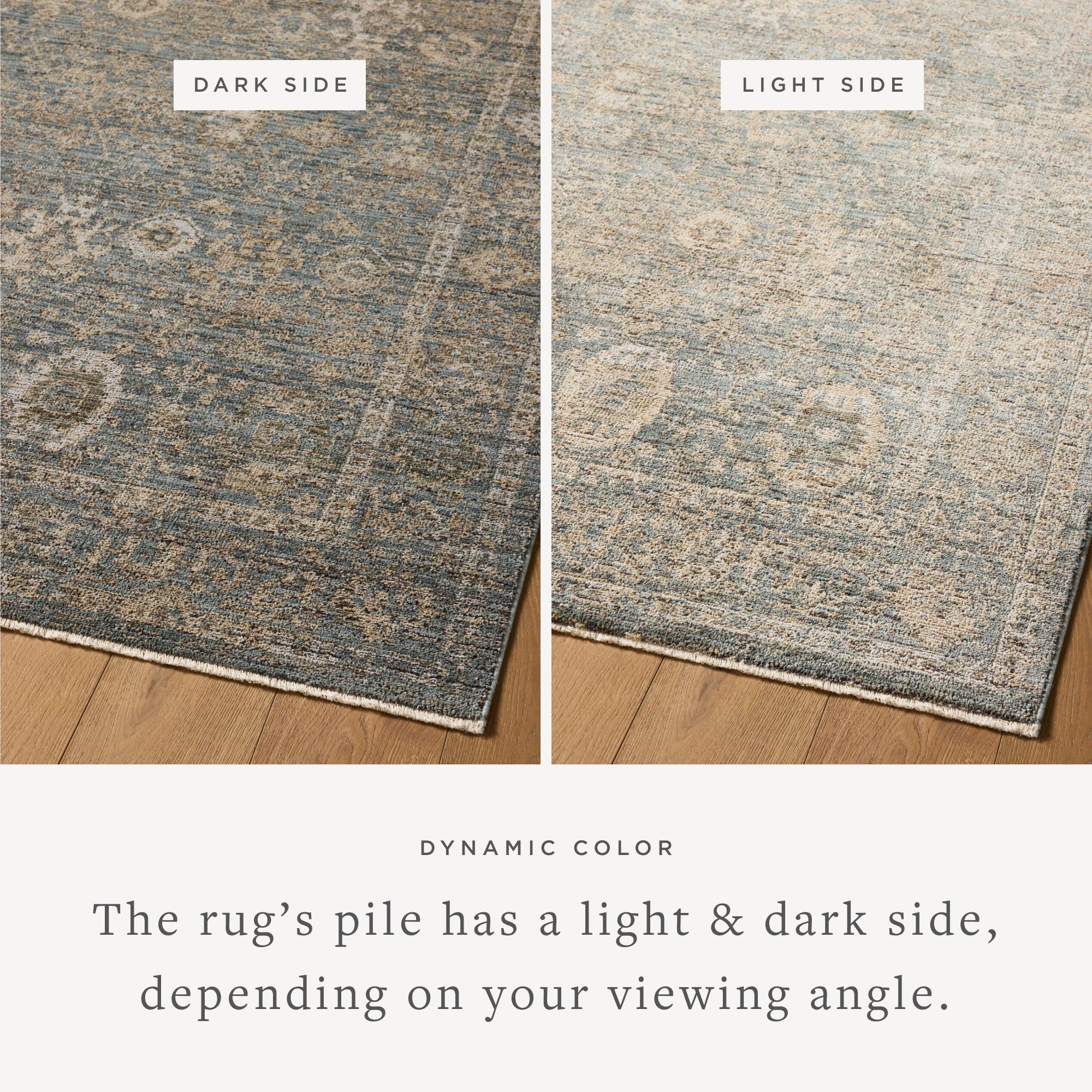 Loloi Priscilla Blue / Sand Rug RUGS - synthetic Loloi