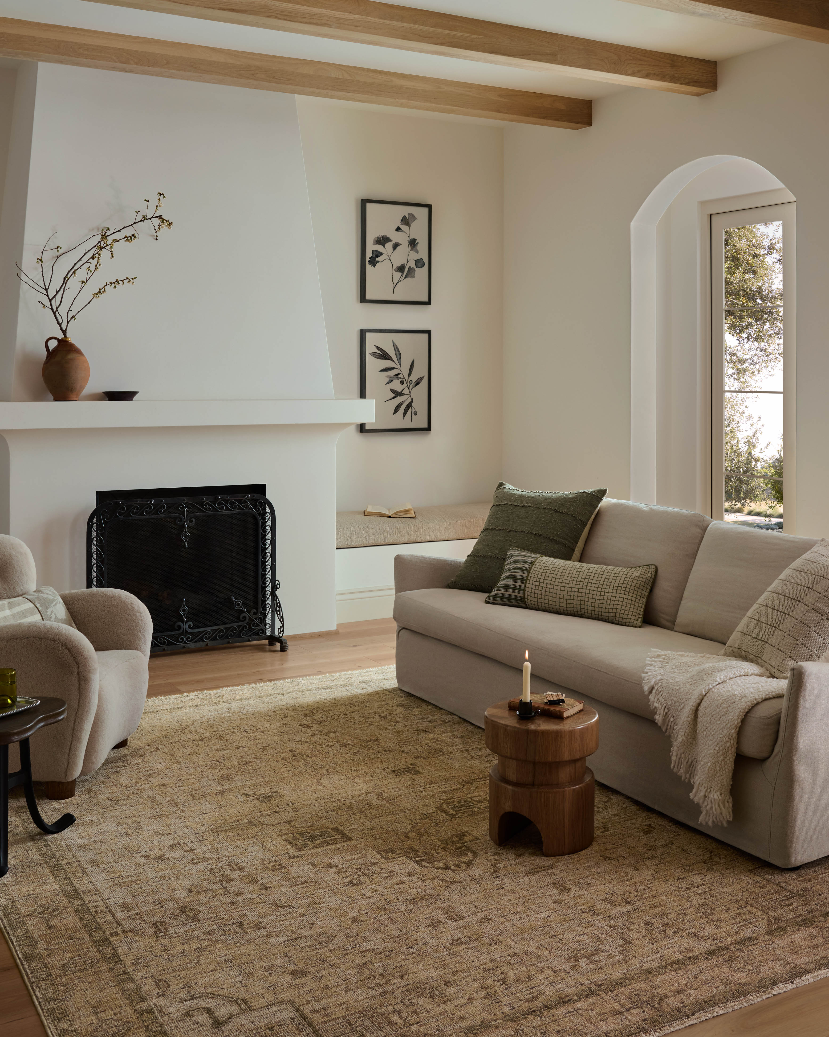 Loloi Priscilla Beige / Earth Rug RUGS - synthetic Loloi