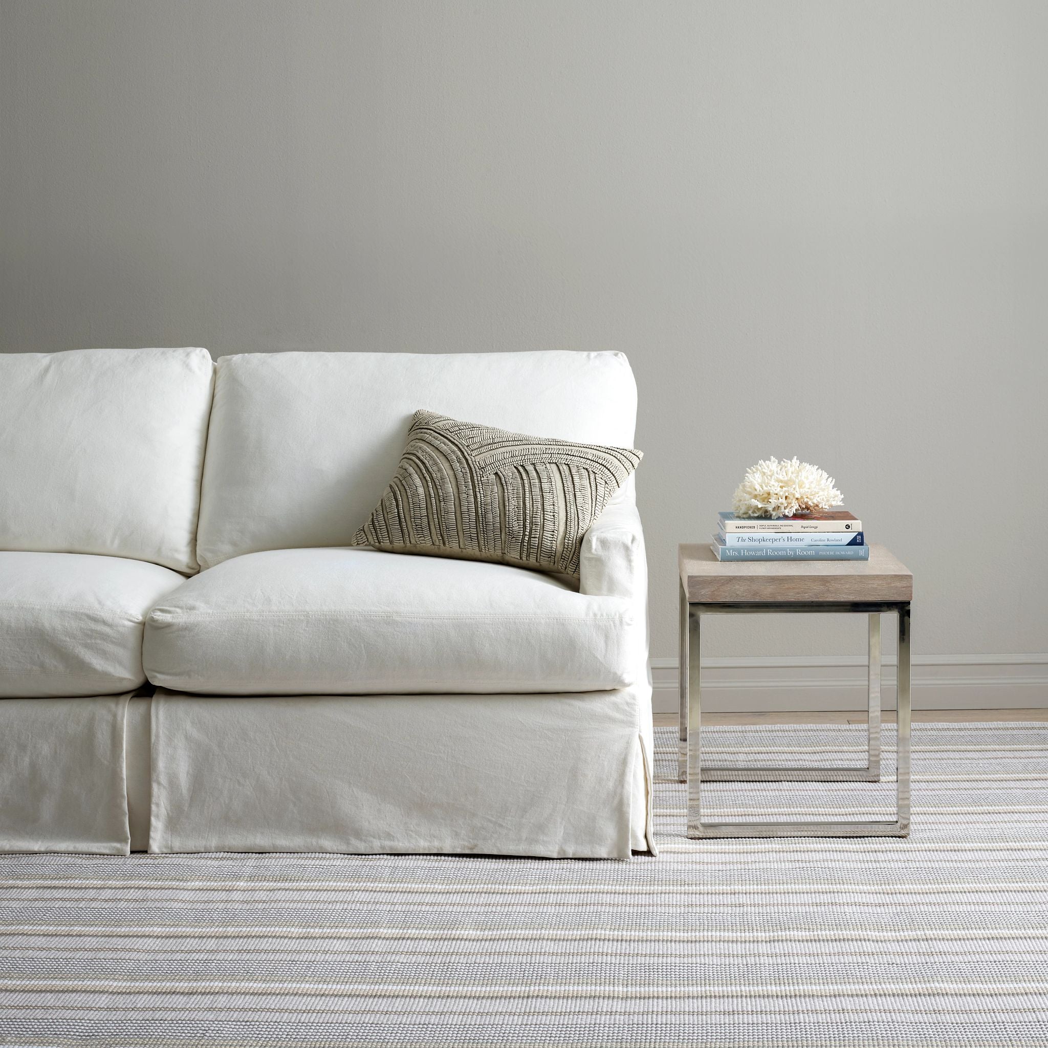 Gradation Ticking Handwoven Cotton Rug RUGS - cotton Dash & Albert