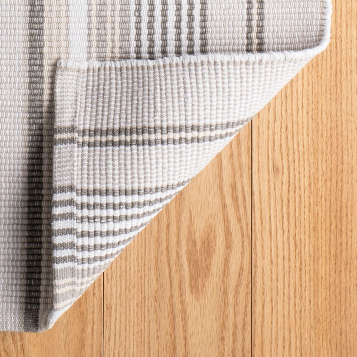 Gradation Ticking Handwoven Cotton Rug RUGS - cotton Dash & Albert