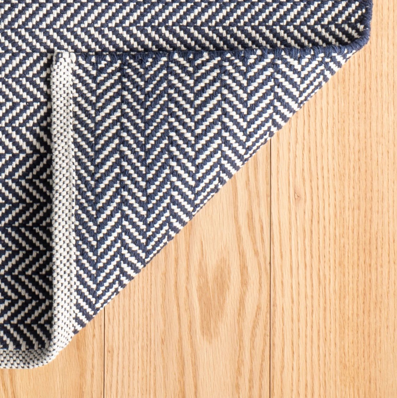 Herringbone Handwoven Cotton Rug RUGS - cotton Dash & Albert