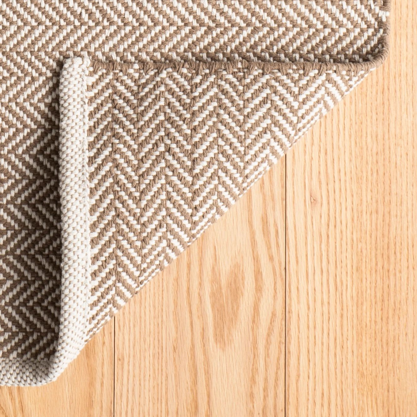 Herringbone Handwoven Cotton Rug RUGS - cotton Dash & Albert