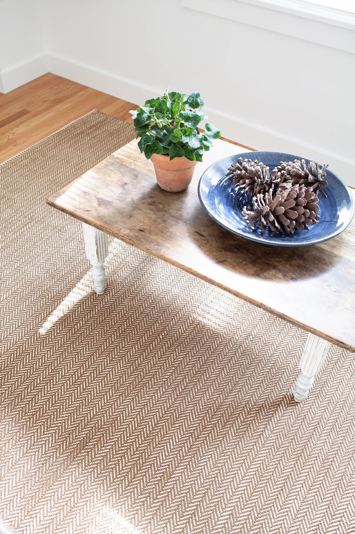 Herringbone Handwoven Cotton Rug RUGS - cotton Dash & Albert