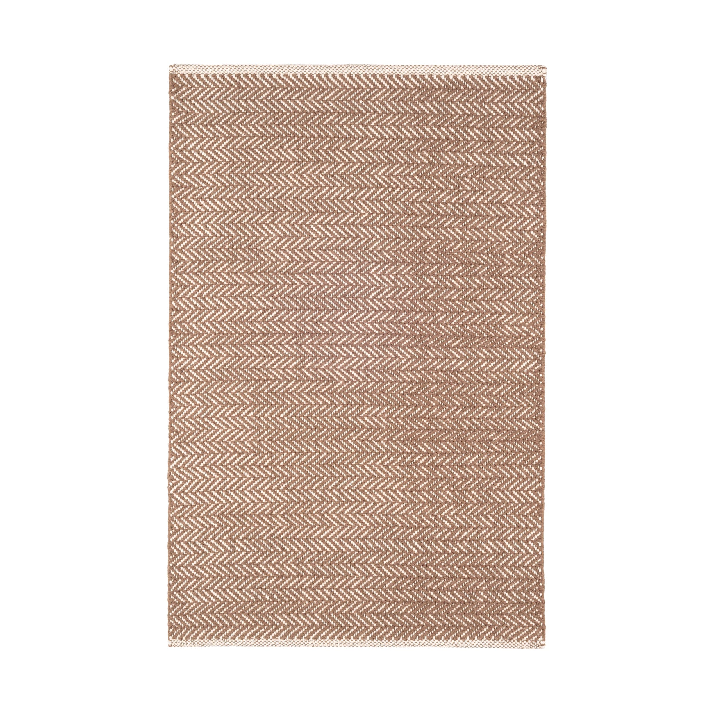 Herringbone Handwoven Cotton Rug RUGS - cotton Dash & Albert Stone 2' x 3'
