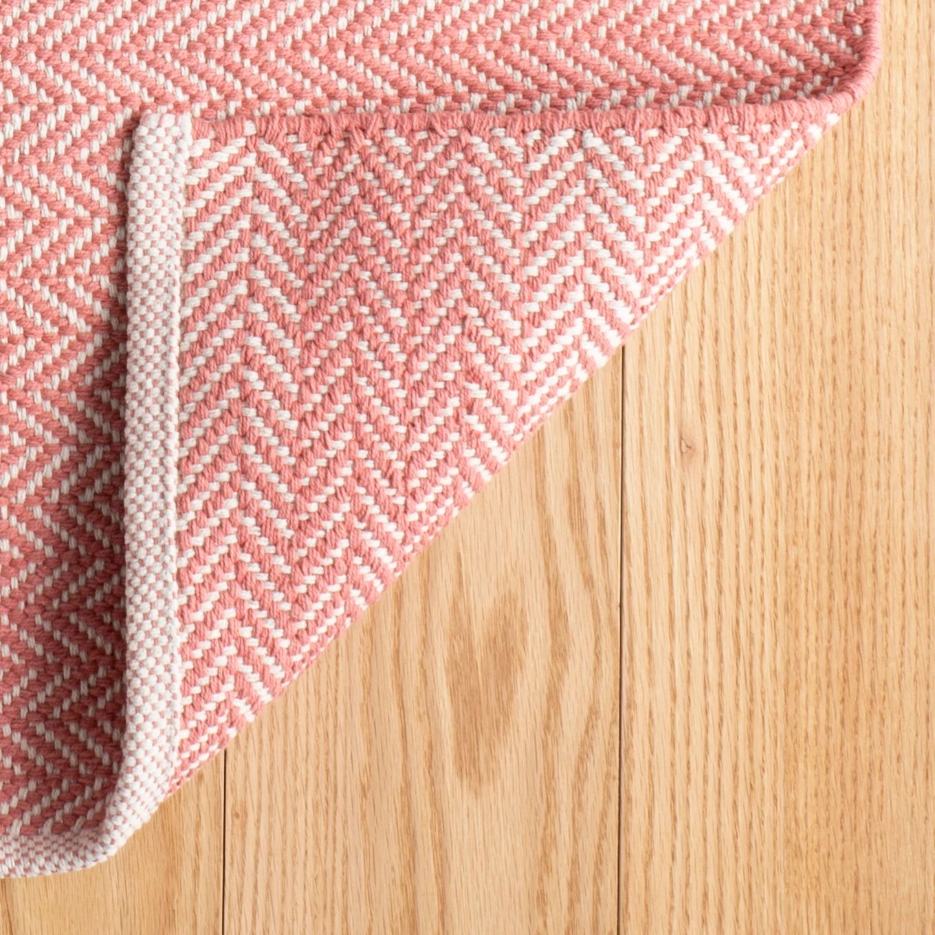 Herringbone Handwoven Cotton Rug RUGS - cotton Dash & Albert