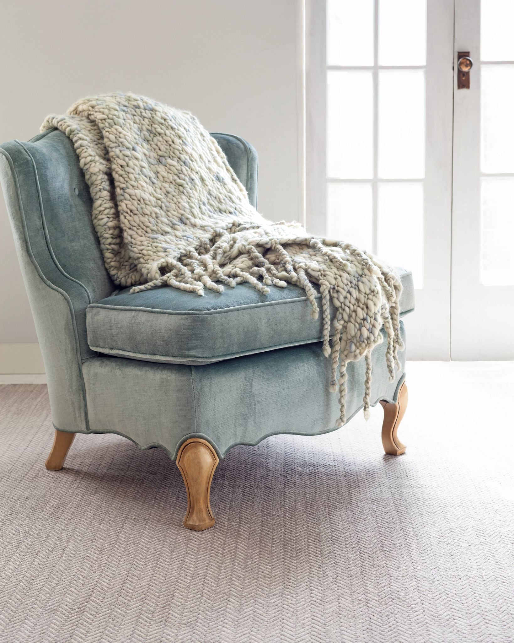 Herringbone Handwoven Cotton Rug RUGS - cotton Dash & Albert