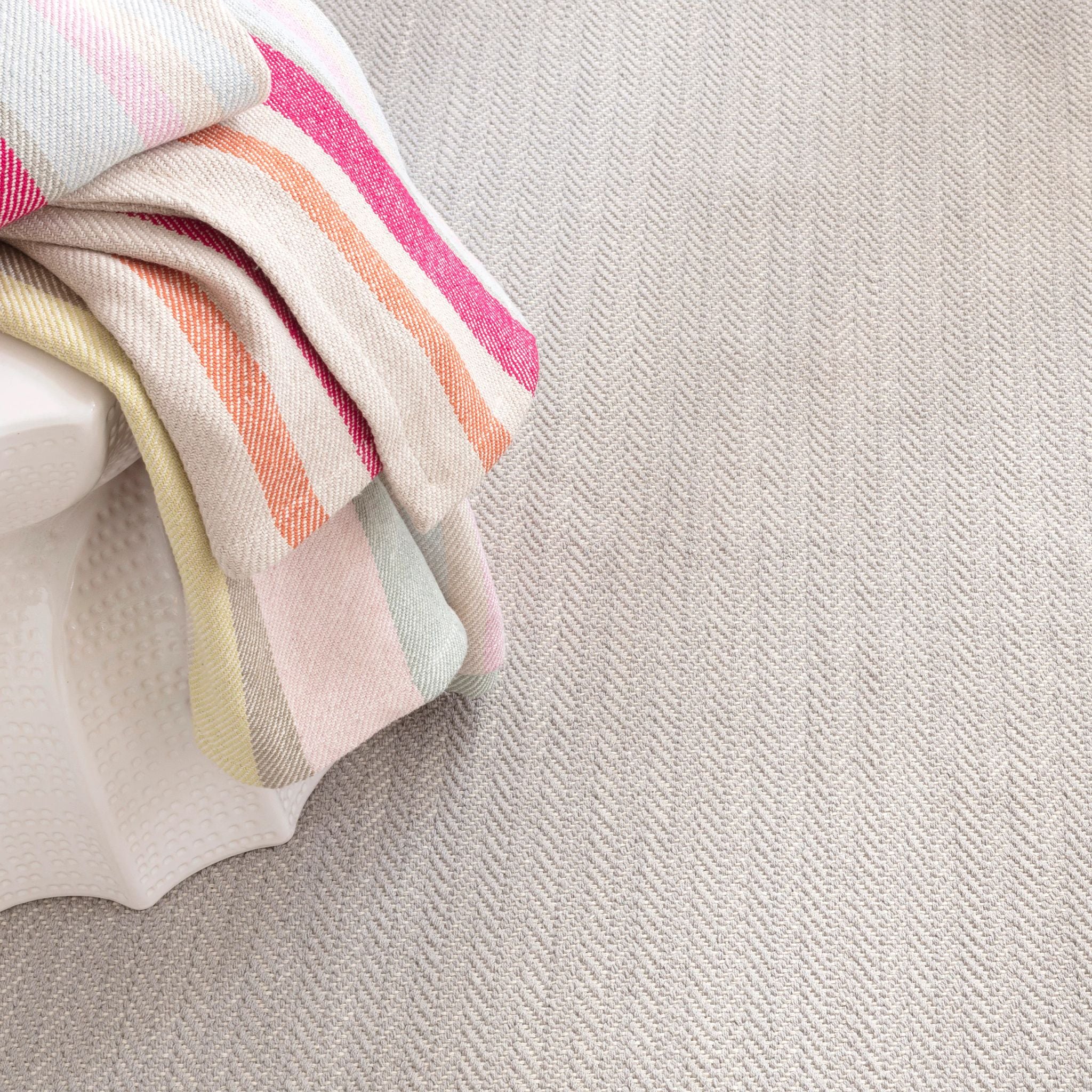 Herringbone Handwoven Cotton Rug RUGS - cotton Dash & Albert