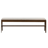Roux Upholstered Bench FURNITURE - benches LH IMPORTS Cream