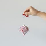 Antique Drop Ornament - Red Finish CHRISTMAS 2024 TAG (Design Home) Round
