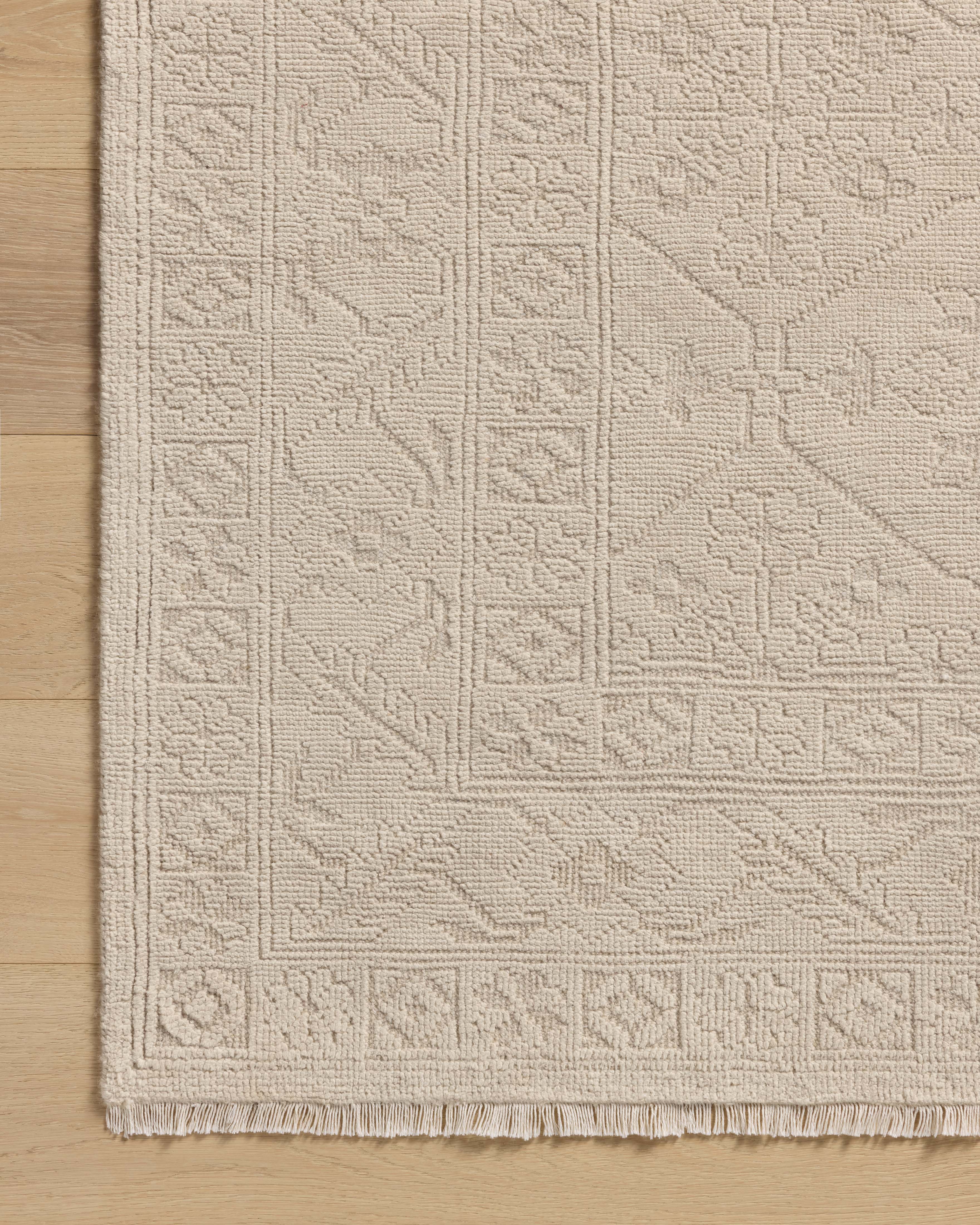 Magnolia Home by Joanna Gaines x Loloi Ruth Ivory / Ivory RUGS - patterned Loloi
