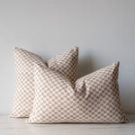Thai Check Pillow Cover 1 - PILLOWS - Thai - neutral Rug & Weave Pillows