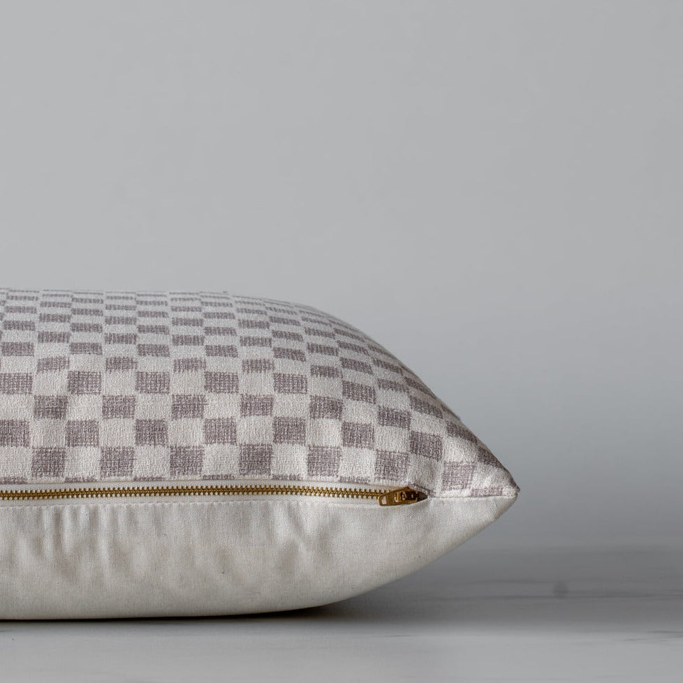 Thai Check Pillow Cover 1 - PILLOWS - Thai - neutral Rug & Weave Pillows
