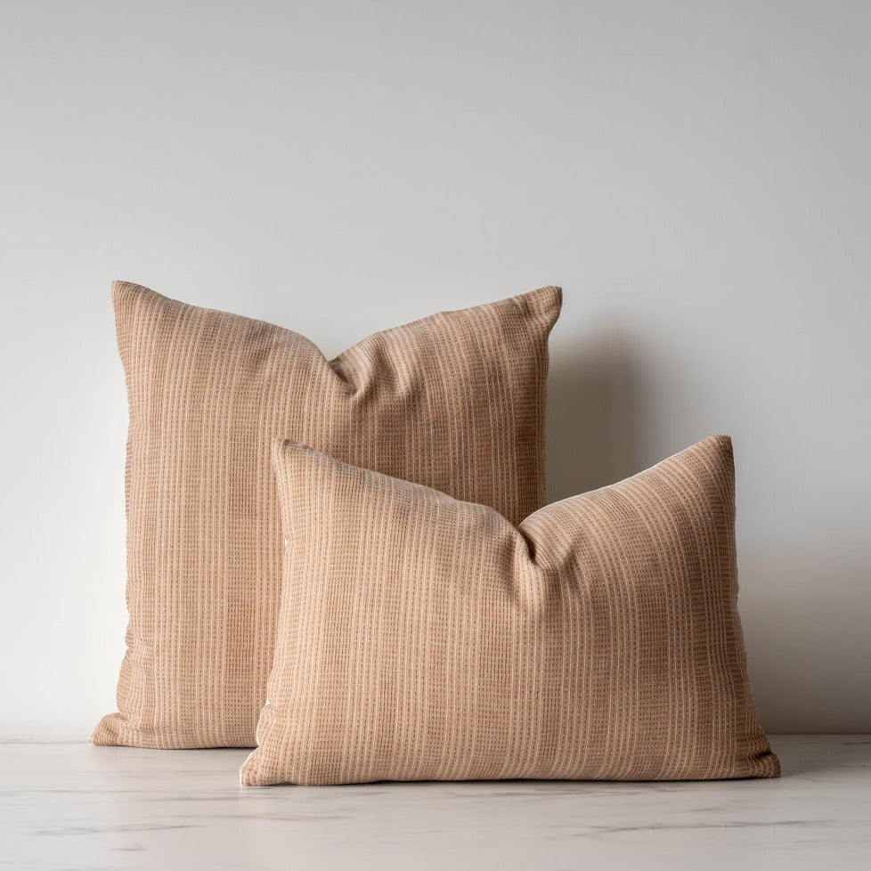 Taupe Woven Pillow Cover – Rug and Weave