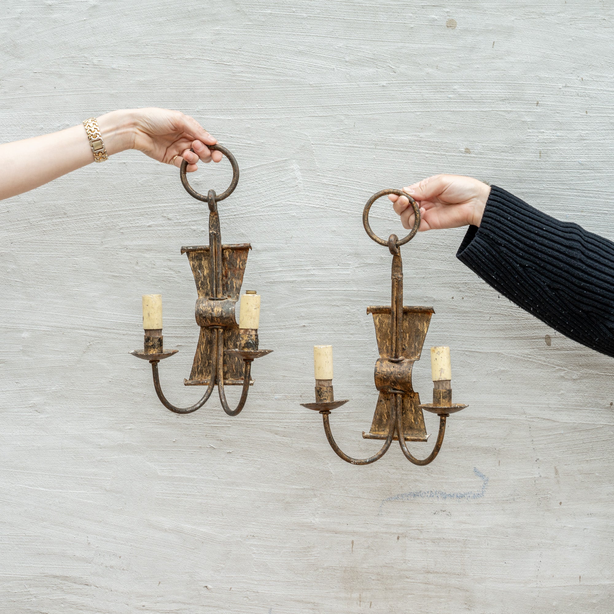 Vintage Wall Sconce 0-VINTAGE-object Hauer Market