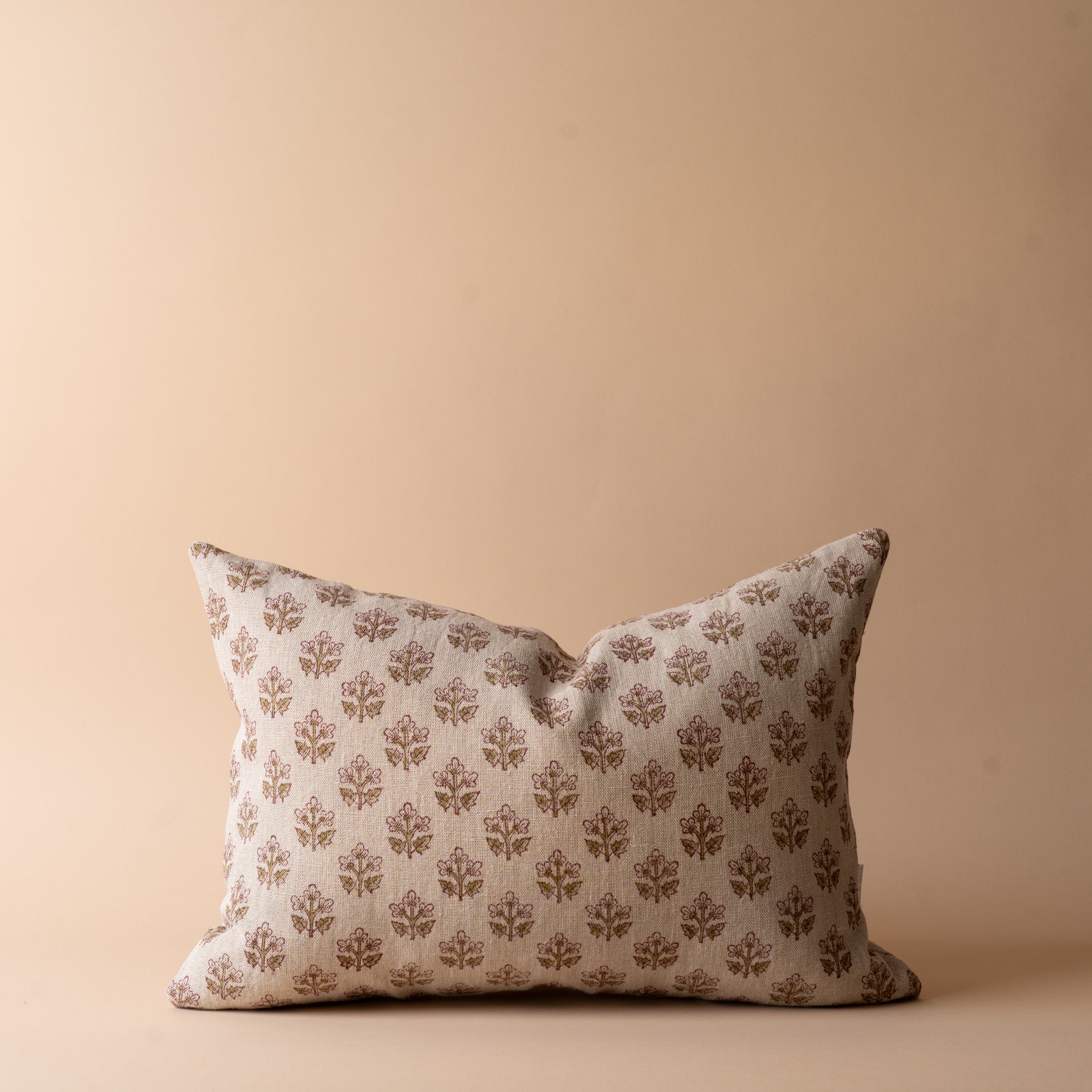 Sadie Block Print Pillow Cover 1 - PILLOWS - Block print - neutral ORNA HOUSE
