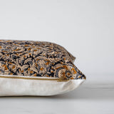 Aja Long Lumbar Pillow Cover 1 - PILLOWS - block print - neutral Rug & Weave Pillows