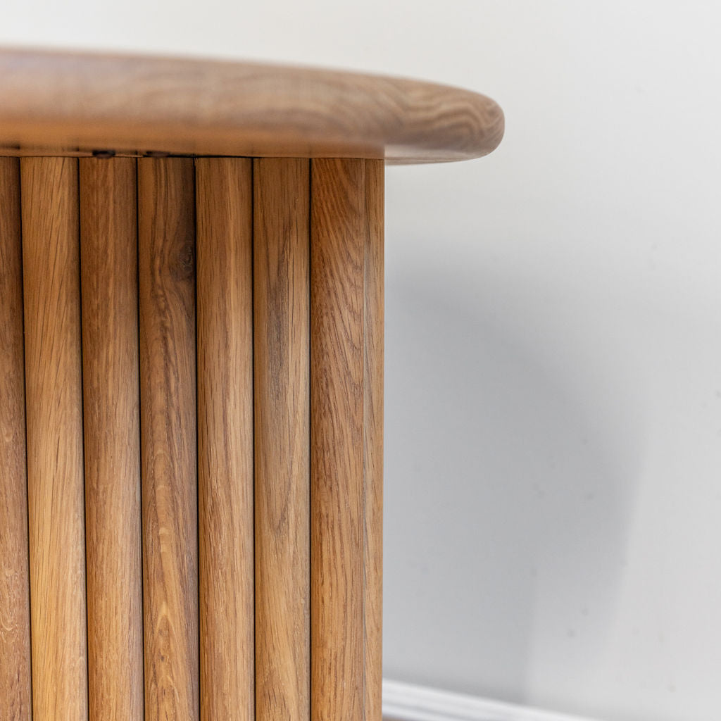 Gus* Modern Odeon End Table - White Oak 5 - a- FURNITURE - accent table - wood Gus