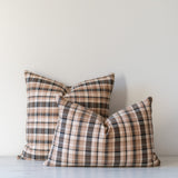 Austin Plaid Pillow Cover 1 - PILLOWS - linen - neutral Rug & Weave Pillows