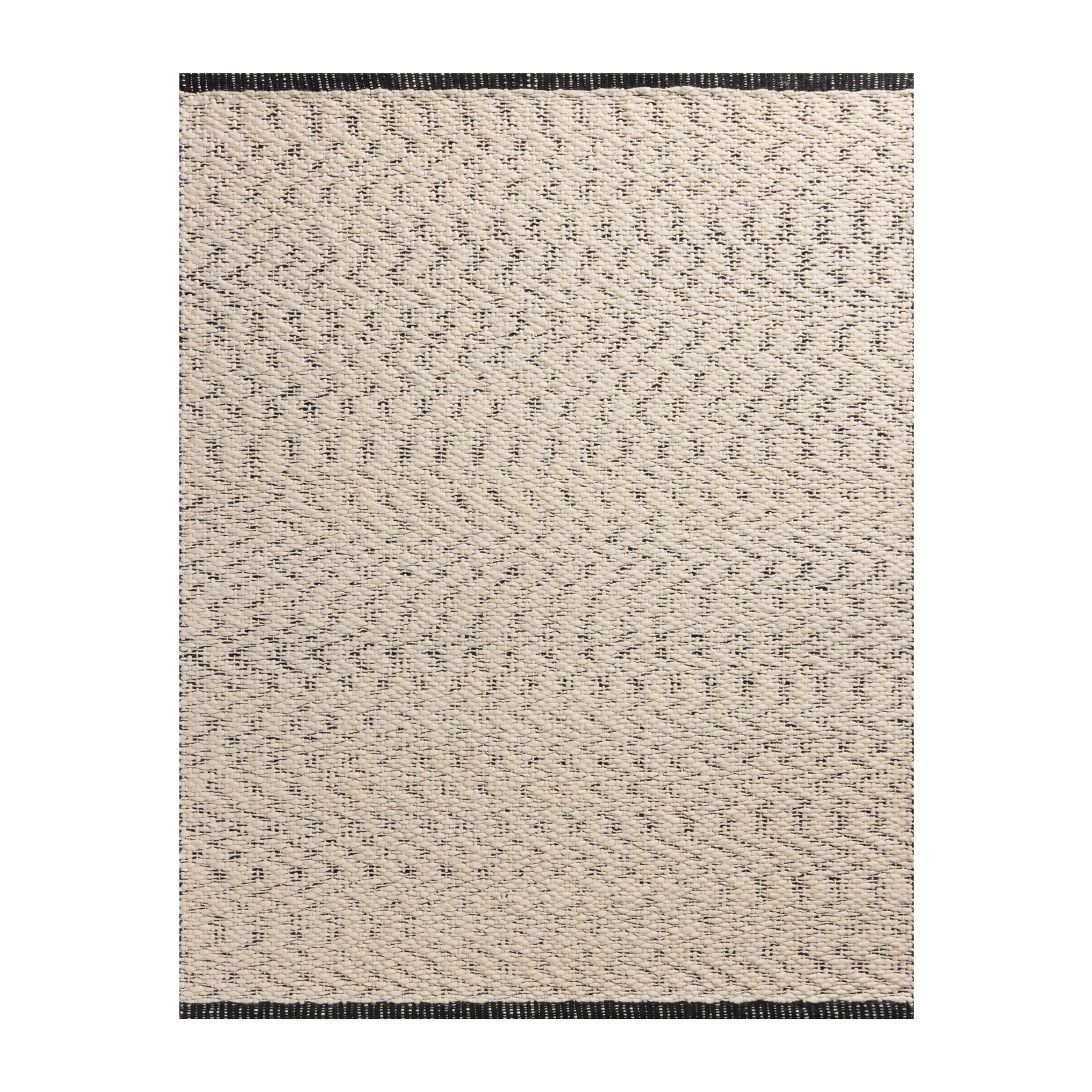 Magnolia Home by Joanna Gaines x Loloi Betty Ivory / Black RUGS - neutral Loloi