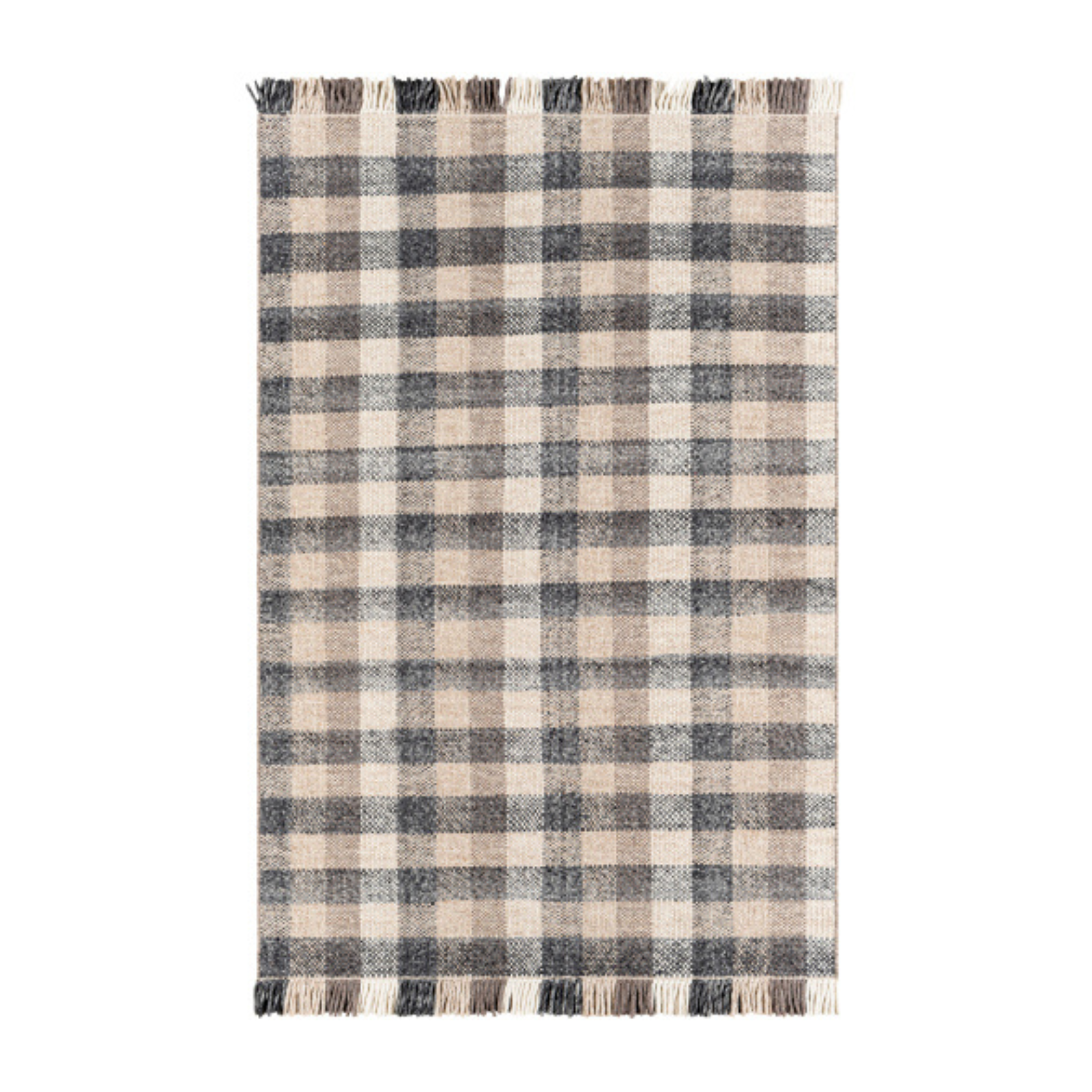 Reynolds Plaid Rug 0-patterned rugs Surya