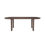 Solange Dining Table 9 - a - FURNITURE - dining tables Mercana Rich Brown Elm Wood