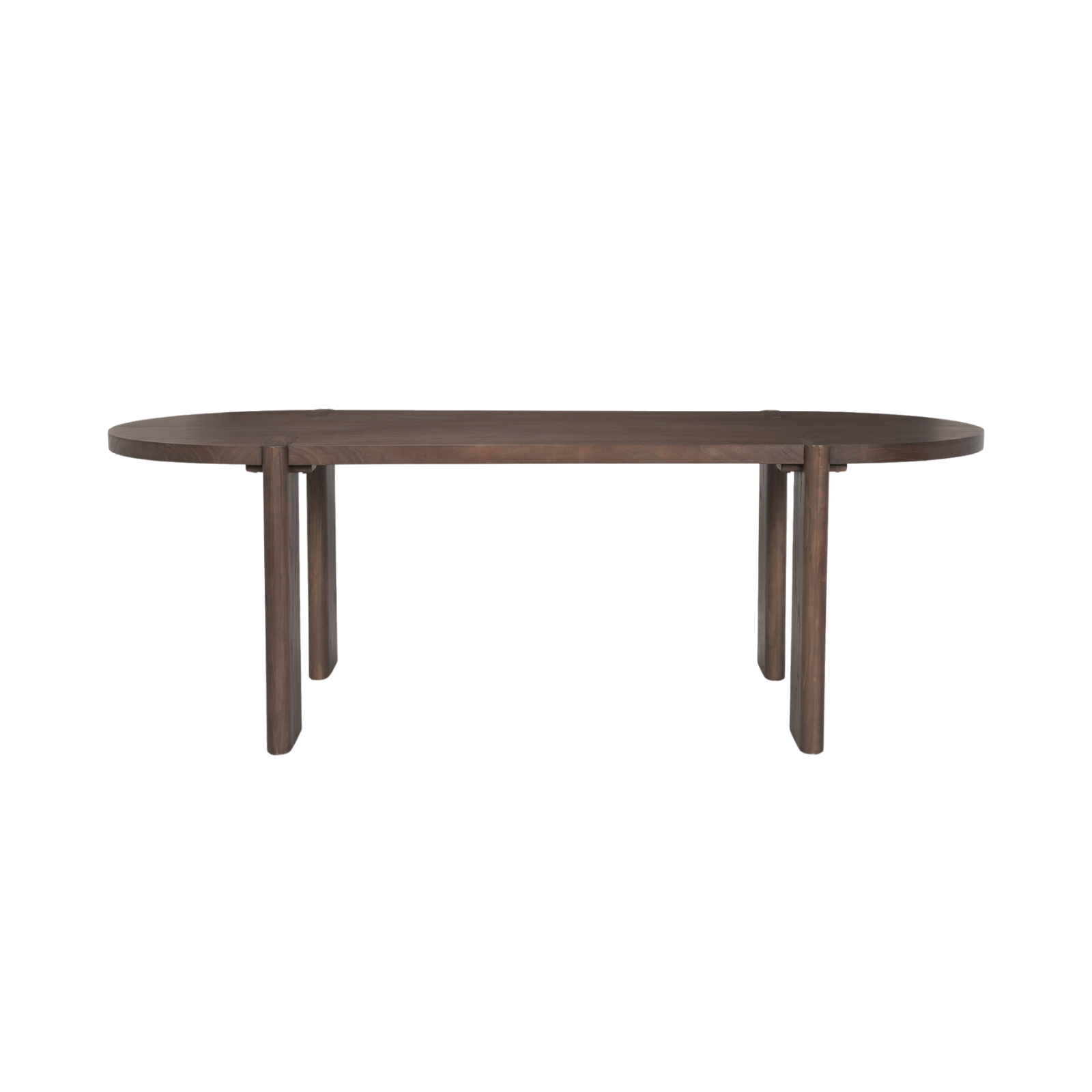 Solange Dining Table 9 - a - FURNITURE - dining tables Mercana Rich Brown Elm Wood
