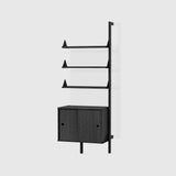 Gus* Branch Storage Unit Add-On FURNITURE - cabinets Gus Black Upright/Black Bracket/Black Wood