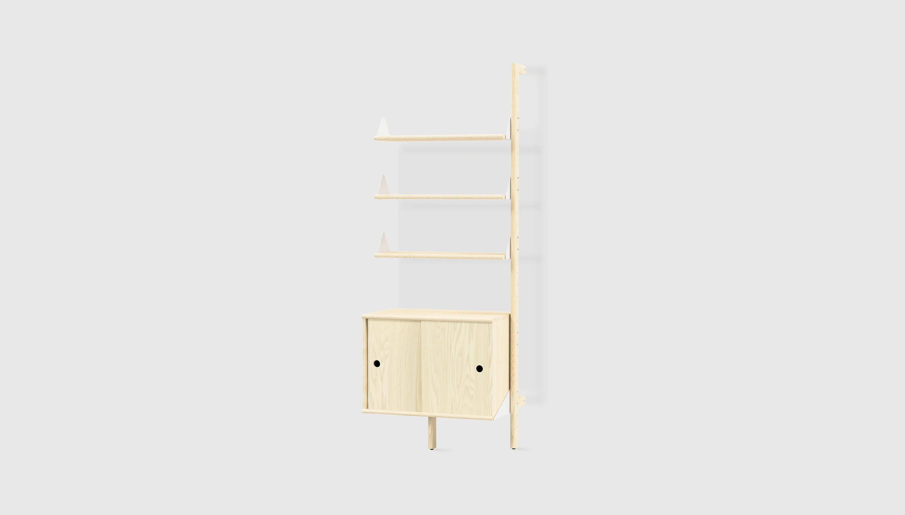 Gus* Branch Storage Unit Add-On FURNITURE - cabinets Gus Blonde Upright/White Bracket/Blonde Wood