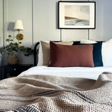 Arthur Gingham Pillow Cover 1 - PILLOWS - linen - neutral Rug & Weave Pillows
