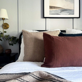 Arthur Gingham Pillow Cover 1 - PILLOWS - linen - neutral Rug & Weave Pillows