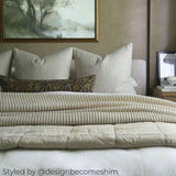 Aja Long Lumbar Pillow Cover 1 - PILLOWS - block print - neutral Rug & Weave Pillows