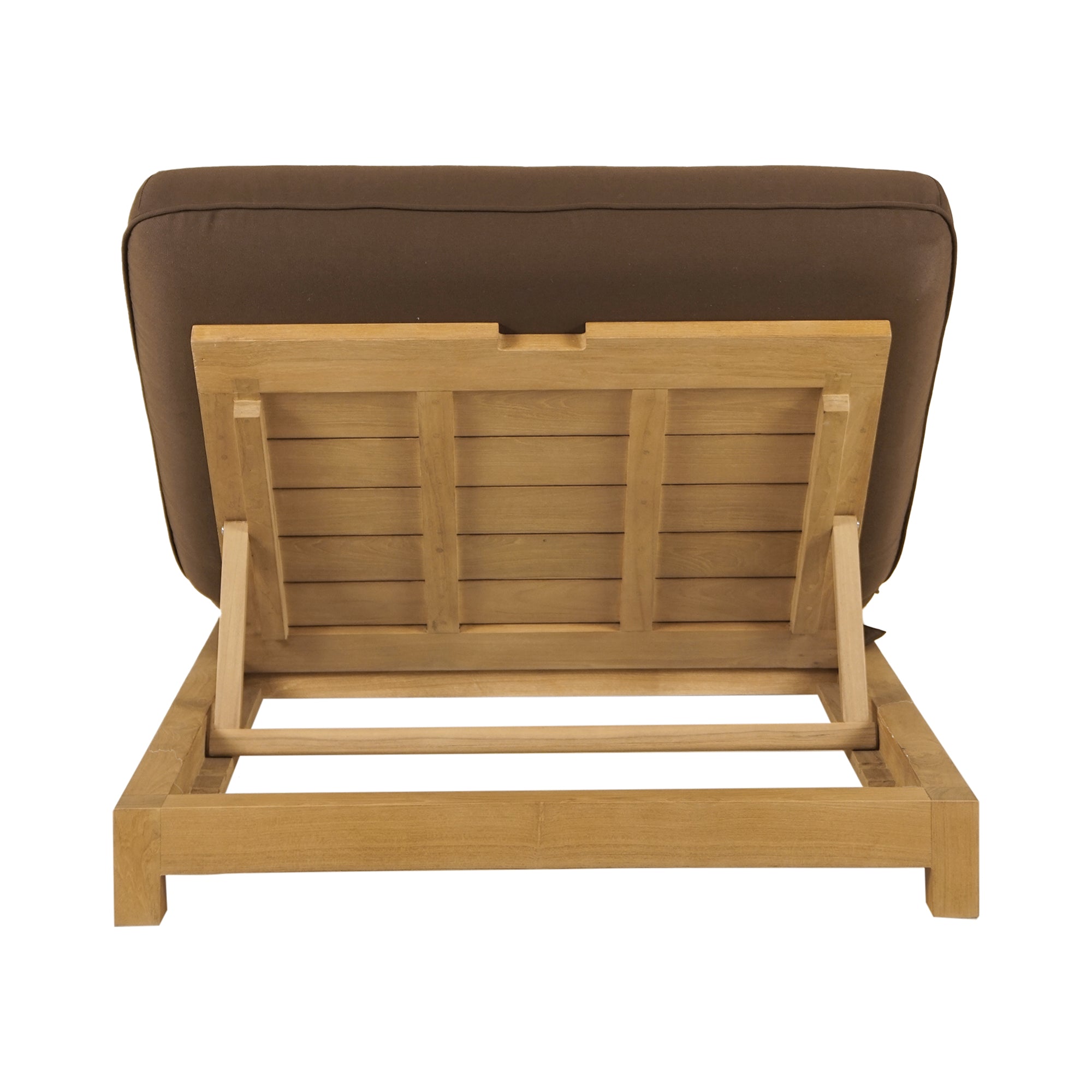 Eero Outdoor Adjustable Lounge Chair Brown Furniture - Outdoor Loungers Moe's Furniture
