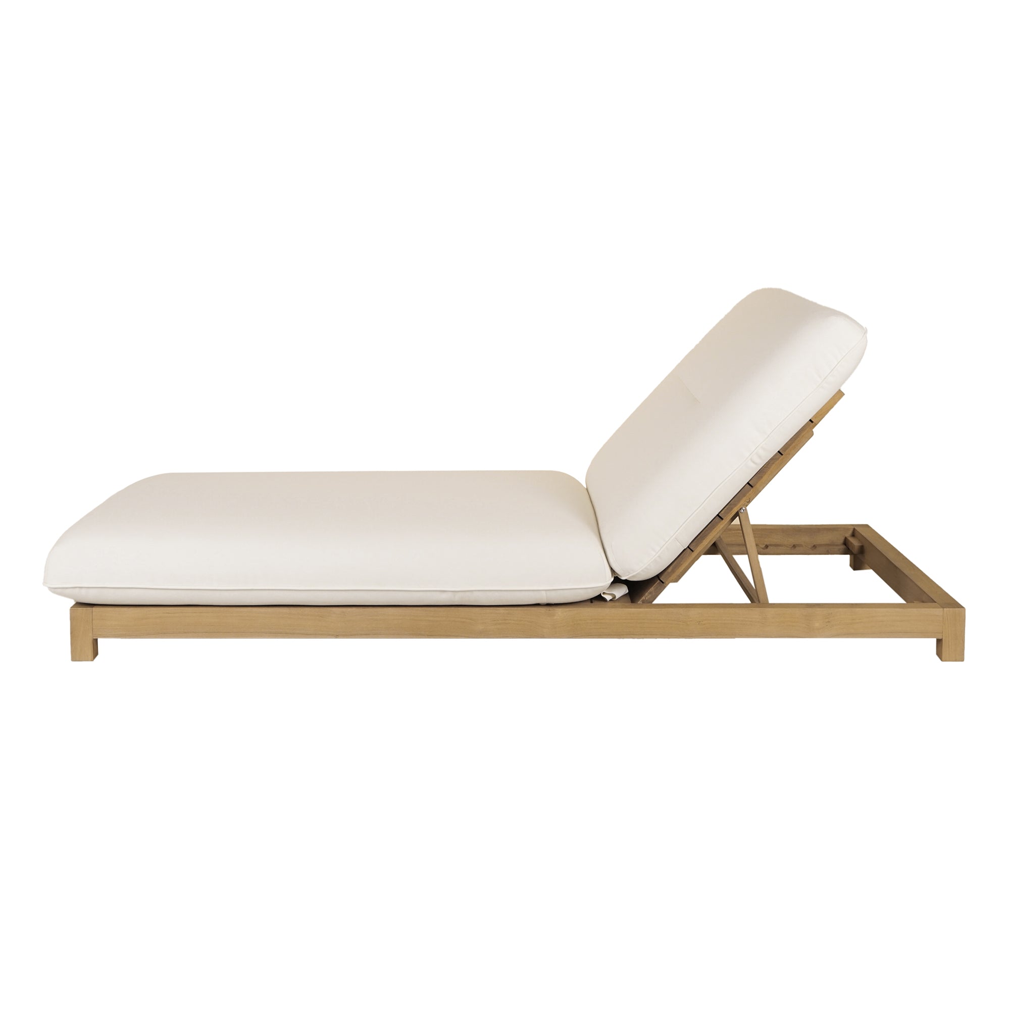 Eero Outdoor Adjustable Lounge Chair White Furniture - Outdoor Loungers Moe's Furniture
