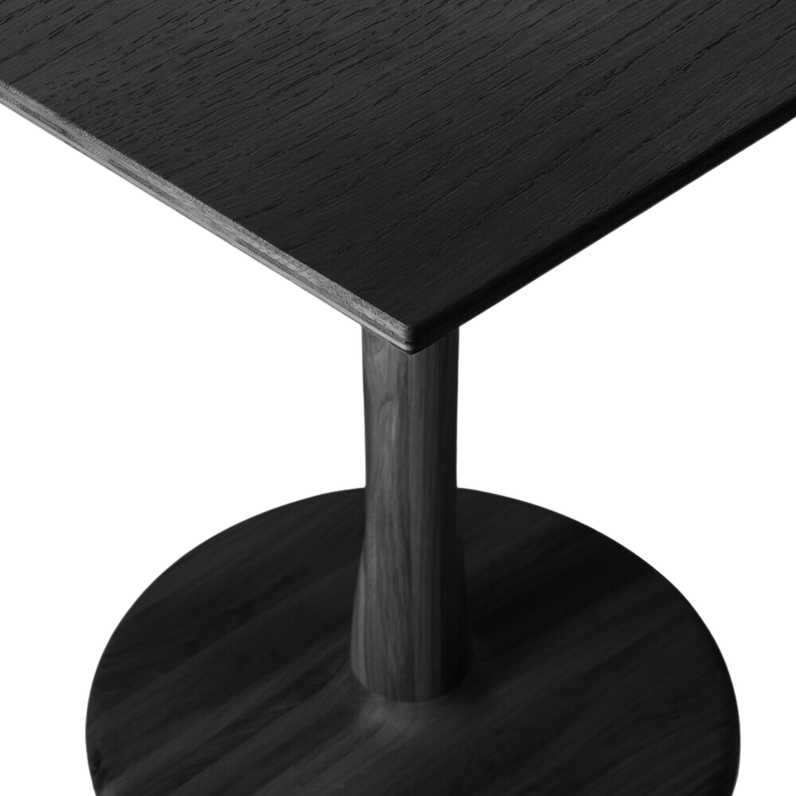 Torsion Square Dining Table - Black Oak 9 - c - FURNITURE - square Ethnicraft