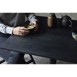 Torsion Square Dining Table - Black Oak 9 - c - FURNITURE - square Ethnicraft