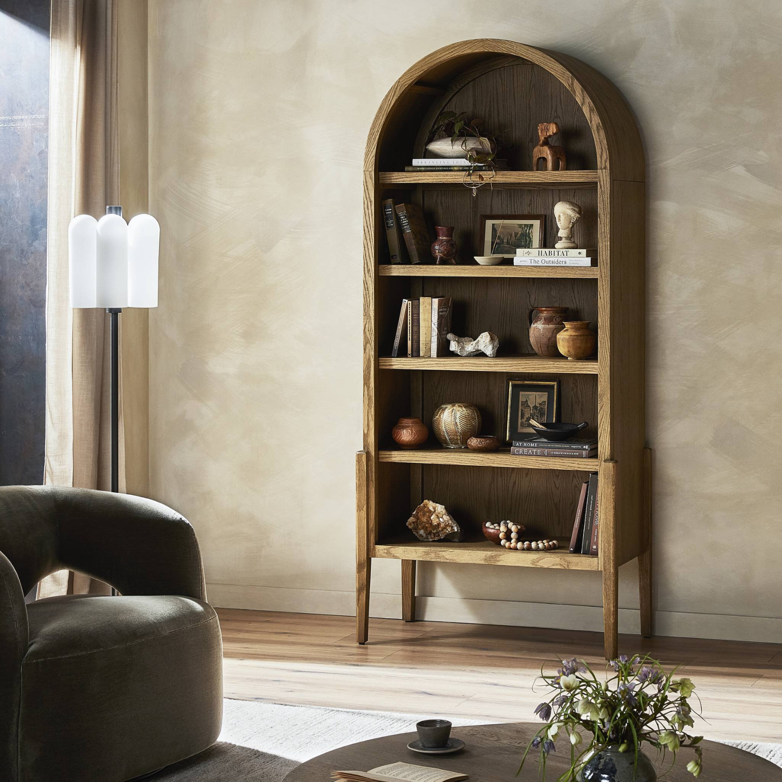 Tulia Bookcase 7 - FURNITURE - bookcase/cabinet Four Hands