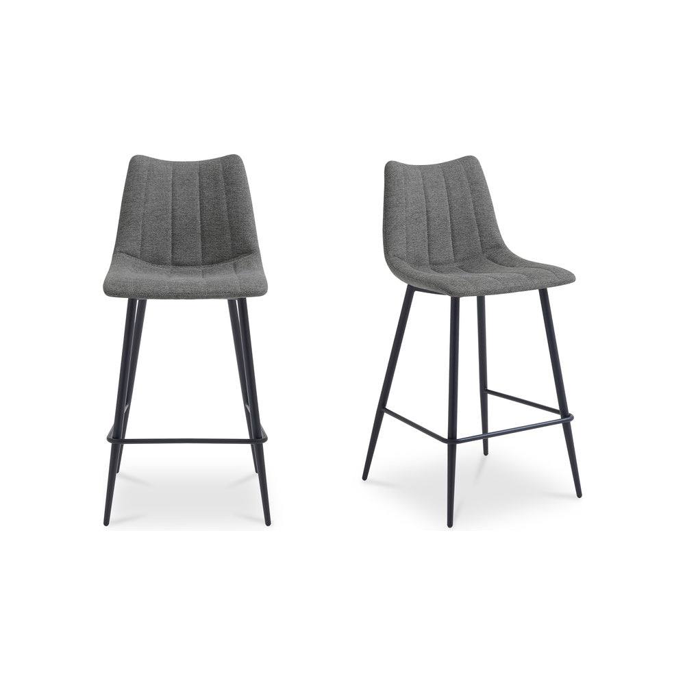 Izzy Counter Stool Set of Two Furniture - Counter Stools Moe's Furniture Grey