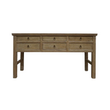 Laney Reclaimed Wood Console 21 - FURNITURE - console table Hauer Market Natural